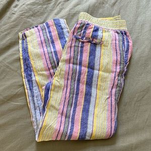 BRIGHT linen beach pants!